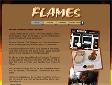 Tablet Screenshot of flamesrestaurant.ie